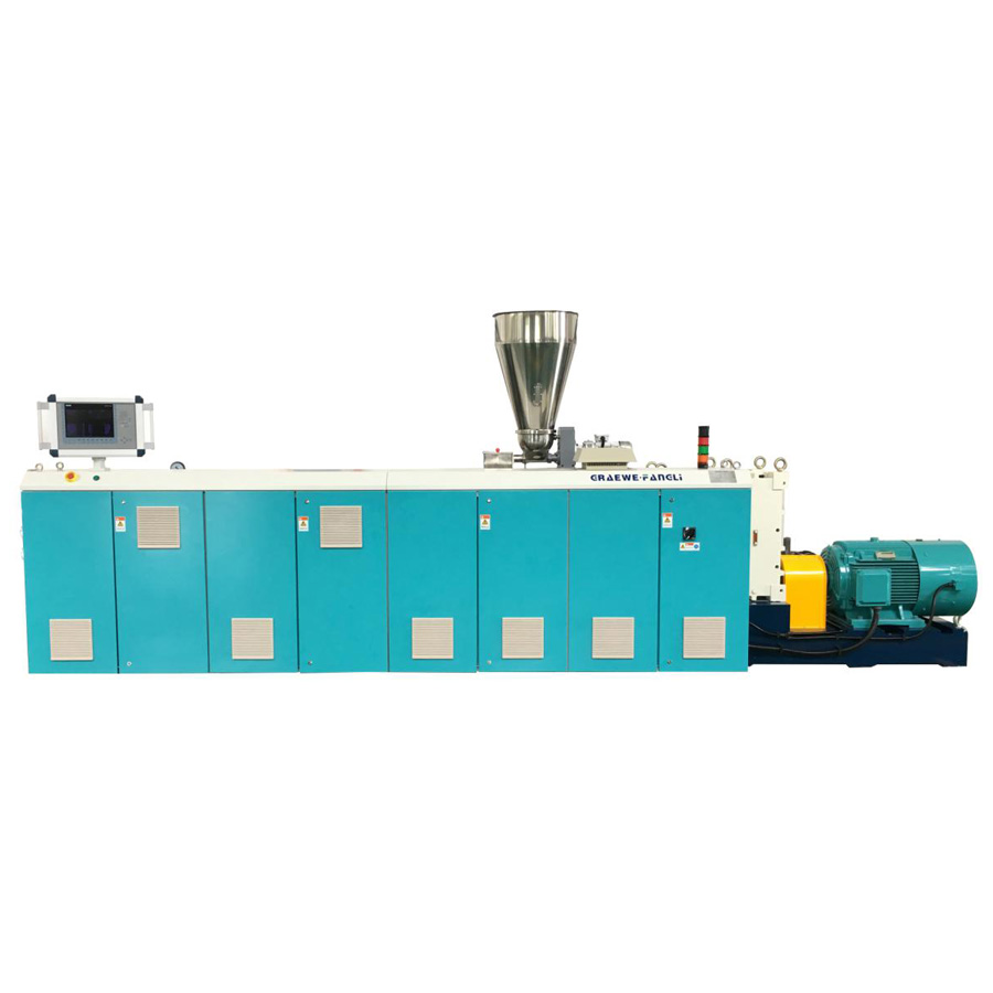 Tegen roterende parallelle extruder met dubbele schroef